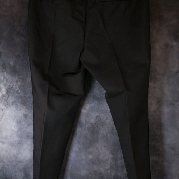 vero moda black pants with velvet detailing along each leg - Picture 3 of 14